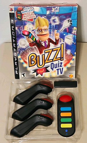 Sony buzz quiz ps3 4 - buzz!, tv